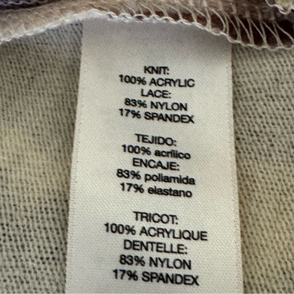 Chicos Zebra Lace zee 3/4 sleeve Cardigan Sweater blazer size 1 or medium - Picture 9 of 10